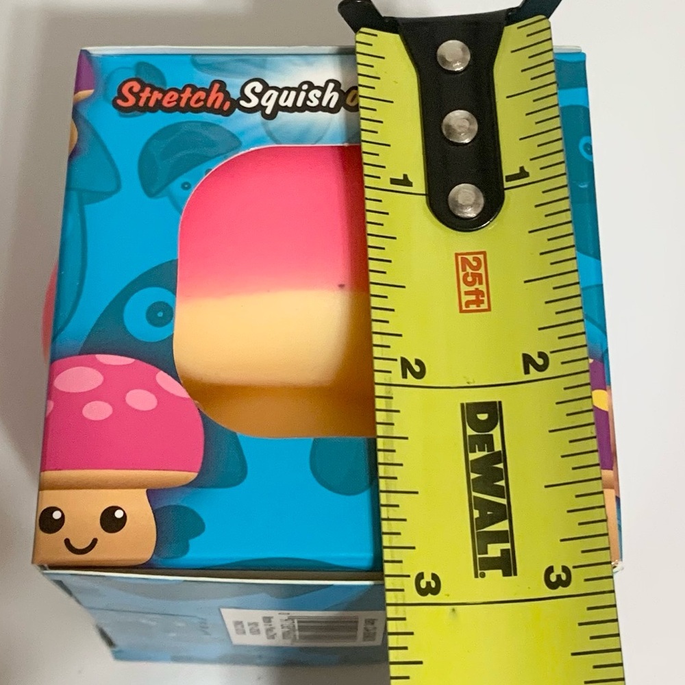 Squish Stretch Mushroom NEW Squishy Sensory Toy PINK - Picture 5 of 6